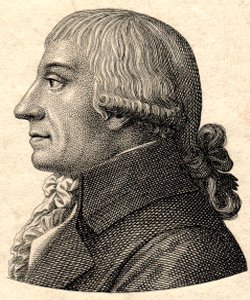 Stammbuchblatt: Gottfried August Bürger (1747 - 1794), Kupferstich von Ernst Ludwig Riepenhausen, nach 1815