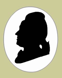 Johann Christian Polycarp Erxleben (1744 - 1777), Silhouette, 1778 (?)