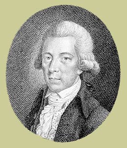 Johann Gottwerth Müller (1743 - 1828), Radierung von Ernst Ludwig Riepenhausen, Ende 18. Jahrhundert